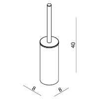 Ершик для унитаза Langberger Black Edition Черный матовый арт-71171-BP — фото 3, Ершики для унитаза