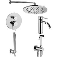 Комплект смесителей Paffoni Light Хром арт-KITZLIG018CR071 — фото 1, Готовые комплекты для ванной комнаты