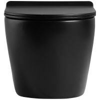 Комплект унитаза с инсталляцией Agger с сиденьем Микролифт и Черной матовой клавишей смыва арт-ATI03144+APB144 — фото 3, Комплекты унитаз + инсталляция