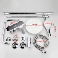 Душевая система Frap Белая Хром арт-F2431 — фото 8, Душевые стойки