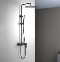 Душевая система Aquatek Лира Черная матовая арт-AQ2440MB — фото 2, Душевые стойки