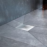 Душевой трап AM.PM MasterFlow 10 с решеткой Хром матовый Cut Gradient арт-W01BD-P11-010-01SB — фото 5, Трапы для душа