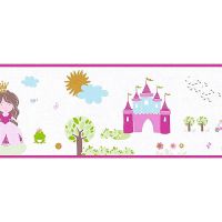 Бордюр детский AS Creation Little Stars Винил на флизелине (0,17*5) Разноцветный, Принцессы арт-35853-2 — фото 1, Обои для стен