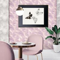 Обои Fipar Amalfi Винил на флизелине (1,06*10,05) Розовый/Сиреневый/Серебряный, Абстракция/Штукатурка арт-R 23405 — фото 2, Обои для стен