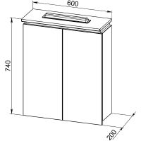 Товар: Зеркальный шкаф Orange Monaco 60 ZSMO 60 W с подсветкой Белый арт-ZSMO60W - фото 3 Зеркальный шкаф Orange Monaco 60 ZSMO 60 W с подсветкой Белый арт-ZSMO60W — фото 3, Зеркальные шкафы в ванную