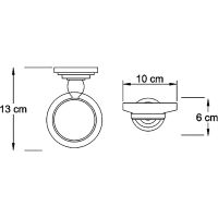 Мыльница WasserKRAFT Isar Темная бронза арт-K-7329 — фото 3, Мыльницы