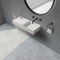 Раковина Abber Stein 80 Белая матовая арт-AS2648 — фото 3, Раковины подвесные