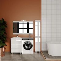 Тумба под раковину Style Line Даллас Леон 120 Люкс Plus Белая арт-СС-00002439 — фото 9, Тумбы под раковину