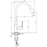 Смеситель для кухни Splenka Черный матовый арт-S05.43.06 — фото 2, Смесители для кухни