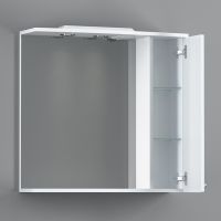 Зеркало со шкафом Damixa RedBlu Palace One 75 с подсветкой Белый арт-M41MPR0751WG — фото 2, Зеркальные шкафы в ванную