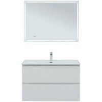 Тумба под раковину Aquanet Джейн 100 подвесная Белая матовая арт-335426 — фото 12, Тумбы под раковину