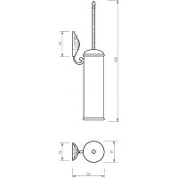 Ершик для унитаза Migliore Cleopatra Хром арт-16659 — фото 2, Ершики для унитаза
