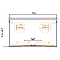 Товар: Душевой уголок Cezares Molveno 170x90 профиль Хром стекло прозрачное арт-MOLVENO-AH-22-170/90-C-Cr-IV - фото 3 Душевой уголок Cezares Molveno 170x90 профиль Хром стекло прозрачное арт-MOLVENO-AH-22-170/90-C-Cr-IV — фото 3, Прямоугольные душевые уголки