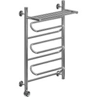 Электрический полотенцесушитель Ника Curve ЛZ ВП 80/50 с полкой Хром арт-ЛЗ ВП 80/50 лев — фото 1, Электрические полотенцесушители