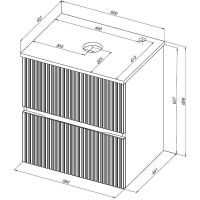 Тумба под раковину Aquanet Джейн 60 подвесная Белая матовая арт-313284 — фото 15, Тумбы под раковину