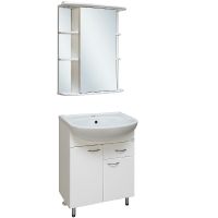 Зеркальный шкаф Runo Гиро 60 R с подсветкой Белый арт-00000000025 — фото 2, Зеркальные шкафы в ванную