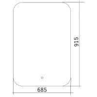 Зеркало Silver Mirrors Паллада 69 с подсветкой с сенсорным выключателем и диммером арт-LED-00002242 — фото 6, Зеркала в ванную комнату