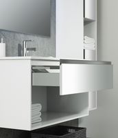 Тумба с раковиной SanVit Контур 70 в цвете Ral подвесная Белый глянец арт-kkont070 — фото 3, Тумбы с раковиной