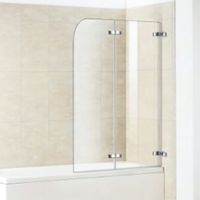 Шторка на ванну WeltWasser WW100 ZD2 90 профиль Хром стекло прозрачное арт-10000003477 — фото 1, Шторки для ванной распашные