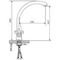 Смеситель для кухни Gappo G43 Хром арт-G4143 — фото 11, Смесители для кухни