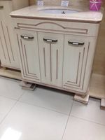 Тумба под раковину Bellezza Аллегро Люкс 80 Бежевая патина Темный орех арт-4637513000379 — фото 3, Тумбы под раковину