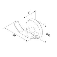 Двойной крючок AM.PM X-Joy Черный матовый арт-A85A35622 — фото 7, Крючки для полотенец