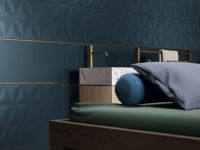 Керамическая плитка Marca Corona 4D Plain Deep Blue Matt Rett настенная 40х80 см арт-УТ-00008856 — фото 2, Керамическая плитка