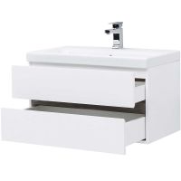 Тумба под раковину Aquanet Беркли 80 подвесная Белый Дуб рошелье арт-254290 — фото 7, Тумбы под раковину