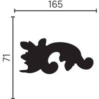 Завершающий элемент Decor-Dizayn 165x71x26 мм арт-H1 DD002 LR — фото 3, Декоративные элементы