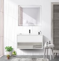 Зеркало BelBagno Kraft 90 с подсветкой Сатин с сенсорным выключателем и подогревом арт-SPC-KRAFT-900-800-LED-TCH-WARM — фото 4, Зеркала в ванную комнату