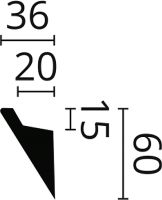 Карниз для скрытой подстветки NMC Wallstyl 3037958 2000x60x36 мм арт-IL4 New — фото 4, Карнизы