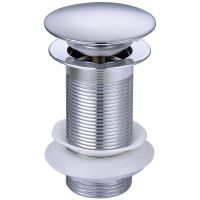 Донный клапан Aquatek click-clack Хром арт-AQ6000CR — фото 1, Донные клапаны