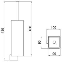 Ершик для унитаза Webert Living Хром арт-LV501301015 — фото 2, Ершики для унитаза