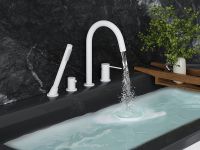 Смеситель на борт ванны Timo Saona Белый матовый арт-2320/16Y — фото 2, Смесители на борт ванны