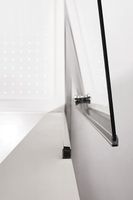 Душевой уголок Cezares Eco 120x90 профиль Хром стекло рифленое арт-ECO-O-RH-2-120/90-P-Cr — фото 4, Асимметричные душевые уголки