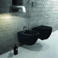 Товар: Унитаз Globo 4ALL подвесной Черный матовый без сиденья арт-MDS03.AR - фото 3 Унитаз Globo 4ALL подвесной Черный матовый без сиденья арт-MDS03.AR — фото 3, Подвесные унитазы