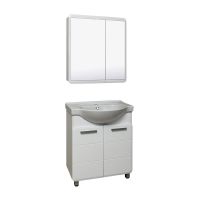 Зеркальный шкаф Runo Эрика 70 Белый арт-УТ000003320 — фото 3, Зеркальные шкафы в ванную