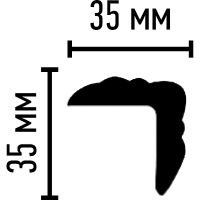 Молдинг Decomaster 2400x35x35 мм арт-96205 — фото 3, Молдинги