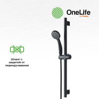 Комплект смесителей Orange OneLife Черный матовый арт-P02-511b — фото 4, Готовые комплекты для ванной комнаты