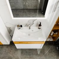 Тумба под раковину Бриклаер Берлин 80 подвесная Белый глянец арт-4627125416088 — фото 4, Тумбы под раковину