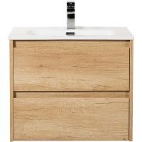 Тумба под раковину BelBagno Kraft 60 подвесная Rovere Nebrasca Nature арт-KRAFT-600-2C-SO-RNN — фото 1, Тумбы под раковину