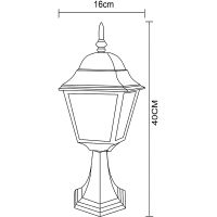 Ландшафтный светильник Artelamp Bremen Прозрачный Черный арт-A1014FN-1BK — фото 4, Уличное освещение