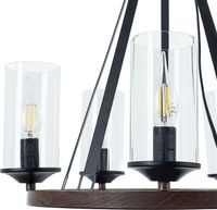 Люстра Artelamp Dalim Прозрачная Черная арт-A7014SP-5BK — фото 5, Люстры