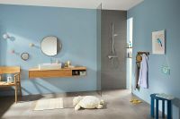 Смеситель для душа Hansgrohe Ecostat E с термостатом Хром арт-15773000 — фото 3, Смеситель для душа