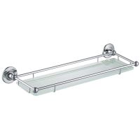 Стеклянная полка Timo Nelson Хром арт-150072/00 — фото 1, Полки для ванной и душа