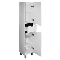 Шкаф пенал Mixline Прометей 35 Белый арт-518772 — фото 3, Пеналы для ванной комнаты