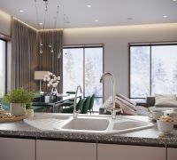 Кухонная мойка Domaci Бьелла DMC-14K арт-DMC-14K-331 белая — фото 3, Кухонные мойки