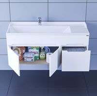 Товар: Тумба под раковину СанТа Лондон 120 подвесная Белая арт-224032 - фото 4 Тумба под раковину СанТа Лондон 120 подвесная Белая арт-224032 — фото 4, Тумбы под раковину