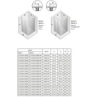 Душевой уголок New Trendy New Soleo Chrome 100х70 профиль Хром стекло прозрачное арт-D-0146A/D-0090B — фото 8, Прямоугольные душевые уголки