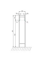 Тумба под раковину Aquaton Лондри 20 R Белый глянец арт-1A236101LH010 — фото 6, Тумбы под раковину